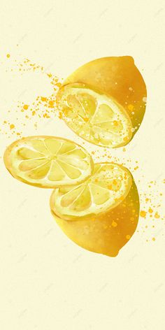 two lemons with slices cut in half and sprinkled with sugar on them