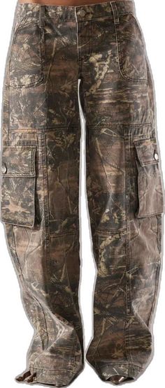 the bottom view of a pair of camouflage pants