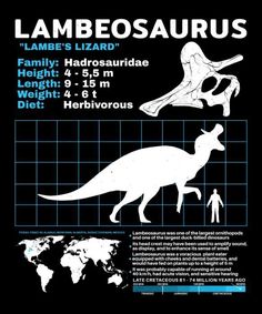 a poster with an image of a dinosaur and a person standing in front of it