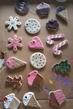 the decorated cookies are ready to be eaten