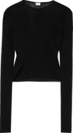 Cropped Jersey, Triangle Bra, Jersey Top, High Neckline, Net A Porter, Women Collection, Luxury Design, Porter, Saint Laurent