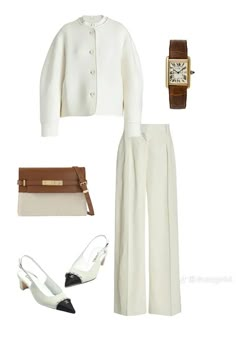 Outfit Elegantes, Classic Style Outfits, Everyday Fashion Outfits, White Outfit, Modest Fashion Outfits