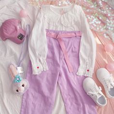 Kawaii Lolita White Shirt with Bunny Ears Peter Pan Collar and 7/8 sleeves, buttons through front. One Size Shoulders: 41cm/16" Bust: 100cm/39.5" Length: 56cm/22" Sleeve: 53cm/21" Material: COTTON, Polyester Preppy Girl Style, Japanese Spring, Girl Shirt, Bunny Ears, Kawaii Clothes, Bunny Ear, Pan Collar, Peter Pan Collar, Lolita Fashion