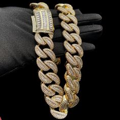 Are you ready to be unique and rock with our Luxury Chains collection?Your Chain, Your Shine! - Thickness : 20mm- Size : 16", 18" , 20" , 22" , 24", 28"- Material : 24K Real Gold Plated - Metal Type : Pure Brass Features ; - Long-Lasting- Nickel & Lead Free- Never fade away or rust- VVS Shine All Day Long- Durable & Safety Box Clasp- Color won't turn your skin green!- Shiny Stones & Most Luxurious Style⇨ 30 Days Money Back Guarantee & Hassle-Free Returns Are you ready to attract all the attentio