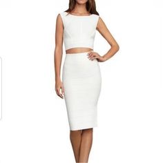 Nwt Bcbgmaxazria Leger Pencil Skirt In White/Gardenia | Xs Never Worn New Bcbg Is Known For Their Bodycon This Is A Dream Bodycon Pencil Skirt. Cream White Color Can Be Used On A Date, Bridal Wear, Office. Light Blue Skirts, Satin Pencil Skirt, Mini Skirt Party, Black Leather Pencil Skirt, Cotton Pencil Skirt, Bodycon Pencil Skirt, Cream White Color, White Gardenia, Striped Skirt Pencil