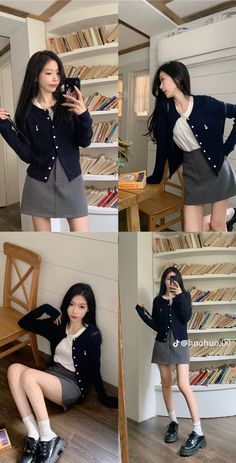 Basic Girly Outfits, Outfit Jaket Kulit, Japan Spring Outfit, Spring Outfits Japan, Short Sleeve Outfits, Consert Outfits, Gothic Artwork, Timeless Outfits, 사진 촬영 포즈