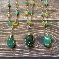 Green aventurine and citrine Section A, Green Aventurine Crystal, Black Cord Necklace, Aventurine Crystal, Crystal Choker Necklace, Citrine Necklace, Crystal Choker, Cord Necklace, Green Aventurine