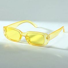 Elegant Yellow Square Frame Photo Ready Shades Yellow Sunglasses For Summer Vacation, Yellow Summer Sunglasses For Vacation, Casual Yellow Sunglasses For Beach, Casual Yellow Sunglasses For Summer, Yellow Casual Sunglasses For Spring, Casual Yellow Sunglasses For Spring, Sunglasses Yellow, Y2k Beach, Beach Sunglasses