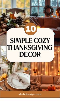 Discover simple and cozy decor ideas to make your home feel warm and festive this Thanksgiving. Perfect for creating a relaxed, welcoming atmosphere. Cozy Decor Ideas, Fall Garland, Thanksgiving Celebration, Inviting Home