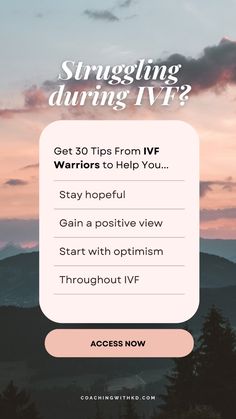 an email form with the text struggling during ivf? get 30 tips from ivf warriors to help you stay hopeful gain a positive view start with optimim through ivf throughout ivf