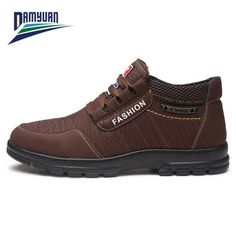 Genuine Leather Shoes - Men Comfortable Waterproof Non-Slip Outdoor Ca – Deals DejaVu Casual Breathable Lace-up Work Boots, Breathable Leather Work Boots With Round Toe, Casual Waterproof Slip-on Boots With Steel Toe, Casual Slip-on Waterproof Boots With Steel Toe, Casual Steel Toe Waterproof Slip-on Boots, Breathable Brown Boots With Round Toe, Casual Brown Breathable Boots, Casual Breathable Leather Waterproof Boots, Casual Breathable Waterproof Leather Boots