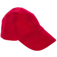 Give your little one some bright style with Red Infant Baseball Cap. This cool cap features a bright color that you can embellish with iron-ons, appliques, stickers, glitter designs, buttons, and more. Combine it with a cutesy outfit in coordinating color for a completely adorable look!     Dimensions:   Bill Width: 4 5/8"  Thickness From Bill to Top of Hat: 2 1/2"  Inside Width: 6"      One size fits most. Trendy Red Cotton Baseball Cap, Cutesy Outfit, Silhouette Cameo Machine, Bright Fashion, Online Checks, Print Coupons, Fabric Bolts, Fashion Hair Accessories, Coordinating Colors