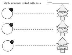 worksheet to help students learn how to write and draw numbers for christmas trees