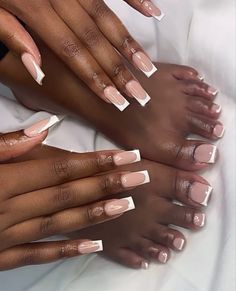 Toe Nails French Tip, French Tip Acrylic Nails Short, Acrylic Nails Short Square, Acrylic Nails Short, Nails Short Square, Gel Toe Nails, Acrylic Toes, Acrylic Toe Nails, Pretty Toe Nails