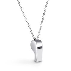 PRICES MAY VARY. Fashion Style - This Sterling Silver Whistle Pendant Necklace adds a touch of glamour to your everyday look. Classic Design creates a Elegance & shiny sheen a modern look. Whistle shape, not too thick, only the proper volume. It's the perfect Jewelry for everyday wear, whether it's casual jeans and a T-shirt or dress. For fashion declarations, wear and overlay and stratify with other pieces. STYLE- An Ideal In Style Necklace For Every Man & Woman Wardrobe.You'll love it [TOP CRA Woman Wardrobe, Whistle Necklace, Edgy Jewelry, Pendant Choker, Top Crafts, Rolo Chain, Fine Jewelry Gift, Style Necklace, Gifts For Teens