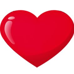 a red heart shaped object on a white background