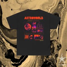 **Travis Scott Astro World Tee - Authentic Streetwear for True Fans** Step up your streetwear game with the Travis Scott Astro World Tee, a must-have for every true fan of the iconic rapper and designer. Crafted with care from premium 100% cotton, this tee promises not only unparalleled comfort but also durability that stands the test of time. Whether you're heading to a concert, hitting the streets, or just chilling at home, this tee is your go-to for any casual occasion. Available in various s Astro World, Concert Merch, Travis Scott Cactus Jack, Cool Streetwear, Streetwear T Shirt, Just Chilling, Cactus Jack, Streetwear Tshirt, Bold Graphics