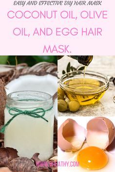 Best Diy Hair Mask, Coconut Oil Hair Mask Diy, Damaged Hair Diy, Hair Recipes, Homemade Hair Treatments