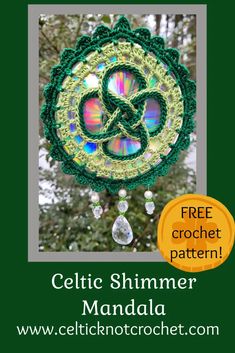 the celtic crochet pattern is featured on this page, and it has an image of