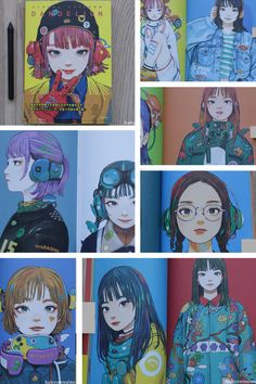 Dandelion is the second art book by Fukuoka based Japanese illustrator Zashikiwarashi (ざしきわらし), a bold and vibrantly colored collection of female portraits adorned in stylish street apparel and futuristic headphone tech gear. 

The visual attractiveness of Zashikiwarashi’s impish female characters are in no small part thanks to the artist’s incredible color sense, with striking, complementary combinations that make the illustrations pop off the pages. The artist’s keen eye and astute sense of stylish street fashion and tasteful combination of tech accessories also jazz up the visual energy levels of the characters. Street Apparel, Tech Gear, Female Portraits, First Art, Fukuoka