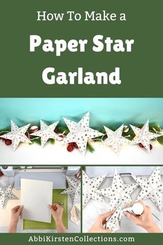 how to make a paper star garland