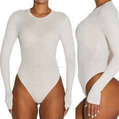 New Without Tags. Msrp $54 Online Right Now. This Ultrasoft Bodysuit Is Ribbed To Perfection And Subtly Sheer For A Head-Turning Look. Crewneck Long Sleeves Semisheer 95% Rayon, 5% Spandex Hand Wash, Line Dry Cream Long Sleeve Bodysuit For Loungewear, Cream Fitted Bodysuit For Loungewear, White Stretch Bodysuit For Loungewear, White Fitted Bodysuit For Loungewear, White Fitted Loungewear Bodysuit, Fitted White Bodysuit For Loungewear, White Bodysuit For Spring Loungewear, Neon Bodysuit, Black Sleeveless Bodysuit