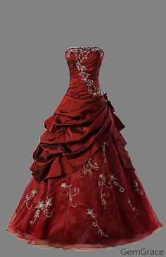 Classic burgundy gown with embroidery Dark Red Corset Quinceanera Dresses, Luxury Red Victorian Dress For Costume Party, Luxury Red Embellished Ball Gown, Luxury Burgundy Prom Gown, Quinceanera Dresses Burgundy Ugly, Luxury Ball Gown With Historical Design, Luxury Victorian Ball Gown For Evening, Luxury Victorian Ball Gown, Luxury Romantic Victorian Ball Gown