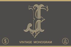 the vintage monogramm logo