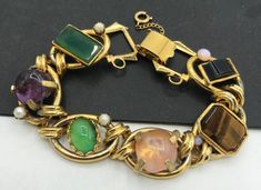 Vintage Bracelet, Retro Collectible Kafin Style Jewelry, Gift Idea For Her, Rhinestone Bracelet Very nice collectible vintage bracelet. In very good condition Measures 7 3/4 inches long by three-quarter inches wide. #vintage #bracelet #jewelry #vintagejewelry ps11 Gold Bracelet Simple, Desert Hot Springs, Statement Bib Necklace, Handmade Jewelry Bracelets, Mens Gold Bracelets, Bracelets Gold Diamond, Vintage Bracelet, Bracelets Handmade Beaded, Bracelet Vintage