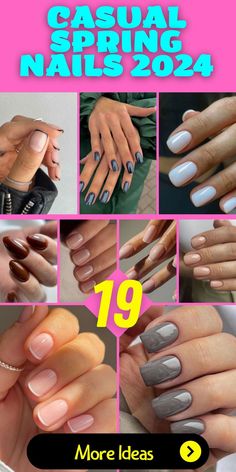 Get ready to flaunt those fingertips! From vibrant corals to dreamy pastels, we’ve curated the ultimate guide to elevate your summer mani-pedi game. Dive into the trendiest shades that’ll make your nails pop at every beachside brunch. Save this pin for your next salon appointment! 🌴🌺Feel free to share, save, and spread the nail-color love! 📌💅 Summer Nail Color, Oval Shaped Nails, Nails Care, New Nail Trends, April Nails, Nail Color Ideas, Fun Nail Colors, Nail Color Trends, Spring Nail Trends