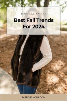 Petite Fall Fashion, How To Style A Vest, Petite Fashion Outfits, Fashion Styling Tips, Brown Faux Fur Coat, Fall 2024 Fashion, 2024 Fashion Trends, Timeless Outfits, Petite Fashion Tips