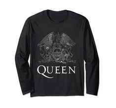 PRICES MAY VARY. Authentic Licensed Bravado Queen’s Merchandise Legal and Official Queen’s Merchandise in partnership with Bravado International Group, a Universal Music Group Company; 2021 Lightweight, Classic fit, Double-needle sleeve and bottom hem Queen Shirt, Crest Logo, Queen Shirts, Universal Music Group, Novelty Clothing, T Shirt Image, Band Shirts, Shirt Long Sleeve, Spring Outfits Casual