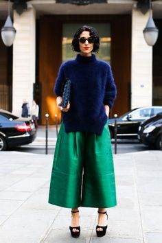 Culotte Style, Mode Tips, Blazer Outfit, Paris Fashion Week Street Style, Autumn Street Style, Outfit Look, Fashion Business