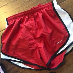 Red Nike Shorts. New Without Tags. Red Stretch Sporty Shorts, Red Stretch Athletic Shorts For Spring, Red Athletic Shorts For Spring, Red Workout Shorts For Spring, Red Workout Bottoms Short Length, Nike Red Athletic Shorts, Nike Sporty Bottoms In University Red, Nike Red Sporty Shorts, Nike Red Sporty Athletic Shorts