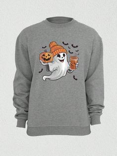 Get ready for a spooktacular Halloween with our festive shirt! Perfect for women who love to celebrate the season, this fun and playful tee is ideal for Halloween parties or casual outings. Featuring designs that capture the spirit of witches and pumpkin spice, it makes a great gift for friends and family. Available in both sweatshirt and hoodie styles, this shirt is a must-have for anyone looking to add a touch of humor and charm to their Halloween wardrobe. Embrace the spooky vibes and let the Pumpkin Sweatshirt, Ghost Sweatshirt, Pregnant Halloween, Boo Shirts, Halloween Festivities, Halloween Witches, Pumpkin Sweatshirts, Pregnancy Announcement Shirt, Halloween Sweater