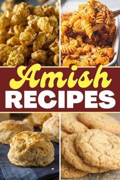 an image of amish recipes collage