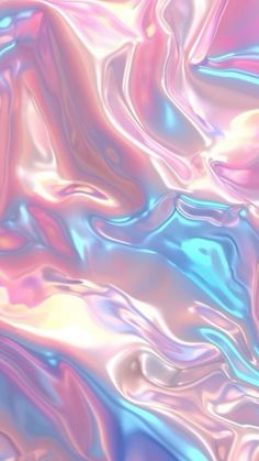 an abstract background with pastel colors and wavy lines in shades of blue, pink, yellow and purple