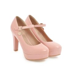 Heels:Approx 9.5cm Platform:Approx 2.5cm Upper Material:Pu Leather Outsole:Rubber If your foot is a little wide and fat, we suggest you choose 1 size larger, pls measure your foot length and choose a correct size. Thank you! Size Chart: Euro/CN 34 = foot length 21.5-22cm (Foot width=8-8.5cm) Euro/CN 35 = foot length 22-22.5cm (Foot width=8.5cm) Euro/CN 36 = foot length 22.5-23cm (Foot width=8.5-9cm Euro/CN 37 = foot length 23-23.5cm (Foot width=9cm) Euro/CN 38 = foot length 23.5-24m (Foot width= Pink Mary Jane Heels With Round Toe, Pink Low Heel Mary Jane Heels, Pink Mary Jane Low Heels, Cute Low Heel Pink Heels, Cute Pink Low Heel Heels, Pink Low Heel Platform Shoes, Pink Mary Jane Heels With Ankle Strap, Feminine Pink Platform Heels, Pink Mary Jane Heels With Platform