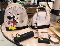 Disney Purses And Handbags, Designer Handbag Storage, Classic Red Dress, Handbag Styles, Kate Spade Disney, Trendy Purses, Handbag Storage, Disney Bags