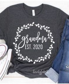 T Shirt Archives - appareloves.com Pregnancy Announcement To Grandma, Baby Announcement Shirt, Baby Announcement Shirts, Pregnancy Reveal Shirt, Gigi Shirts, Cricket Ideas, Diy Shirts, Nana Shirts, Grandma Shirt