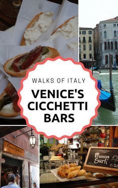 venice's cichetti bars are the best places to eat in italy for lunch