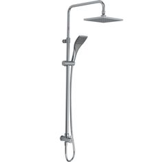 an overhead shower head with thermostaer and handset