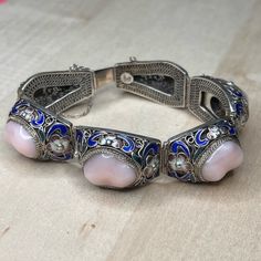 Antique Vintage Silver 925 Filigree Chinese Bracelet With Rose Quartz Chinese Bracelet, Rose Quartz Color, Quartz Color, Antique Vintage, Womens Jewelry Bracelets, Vintage Silver, Silver 925, Rose Quartz, Women Jewelry