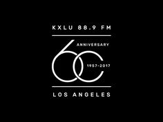 the 60th anniversary logo for los angeles