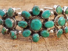 Turquoise Triple Flower Cuff Bracelet | Etsy Flower Cuff Bracelet, Classy Cowgirl, Native Pride, Turquoise Jewelry Native American, Jewelry Turquoise, Southwest Jewelry, Native American Turquoise, Silver Jewelry Design, Turquoise Bracelet Cuff