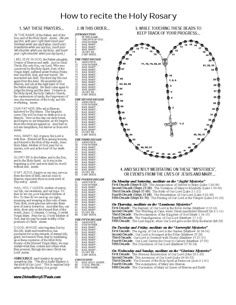 How to pray the rosary sheet - Rosary - General Discussion - Friends of Divine Mercy - St. Paul's Rosary Prayers Catholic, Pray The Rosary, Catholic Beliefs, Rosary Prayer, How To Pray, Praying The Rosary, Faith Formation, Holy Rosary, Divine Mercy