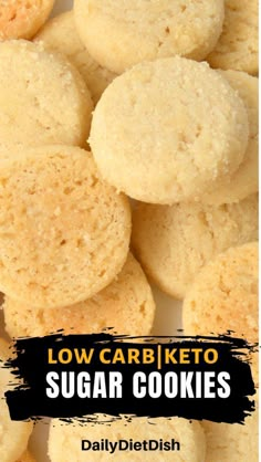 low carb keto sugar cookies on a plate