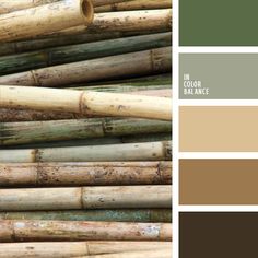 the color scheme for bamboo is green, brown, and beige with lots of other colors