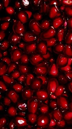 close up view of pomegranates in a bowl