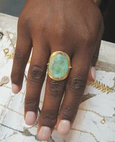 Patina Brass Ring - Statement Ring Black Statement Ring, Emerald Statement Ring, Opal Statement Ring, Statement Rings Unique, Turquoise Statement Ring, Statement Rings Diamond, Never The Same, Gold Statement Ring, Brass Ring